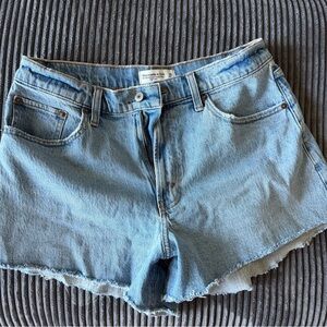 Abercrombie & Fitch Light Blue Denim Cutoff Shorts